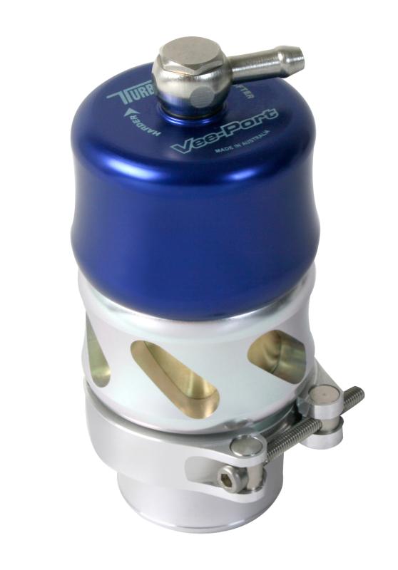 Turbosmart VeePort Pro BOV TS-0205-1130 - Blue, Performance Blow-Off Valve for Turbocharged Engines