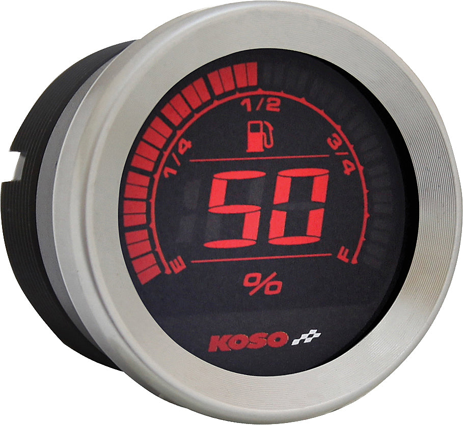 KOSO HD 02 Series Gauge Kit with Silver Bezel for Harley-Davidson FLHTC Electra Glide Classic (2004-2013)