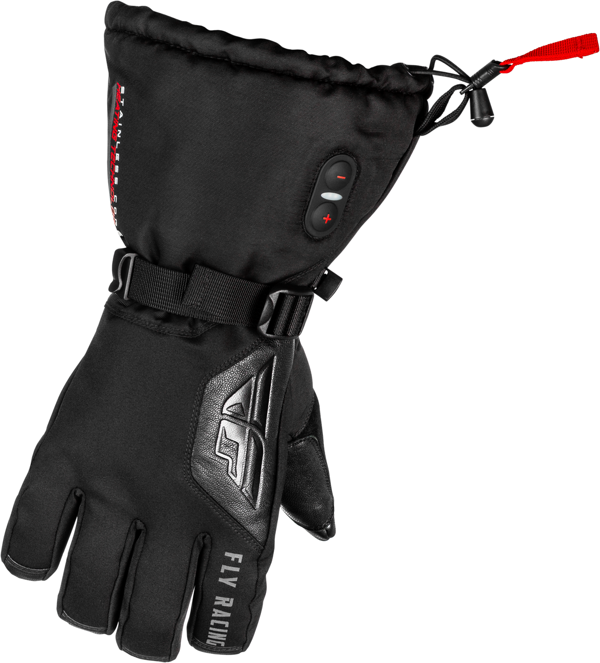 Fly Racing Ignitor Heated Gloves Black Medium - Waterproof, Touch Screen Compatible, Motorcycle and Snowmobile Fit