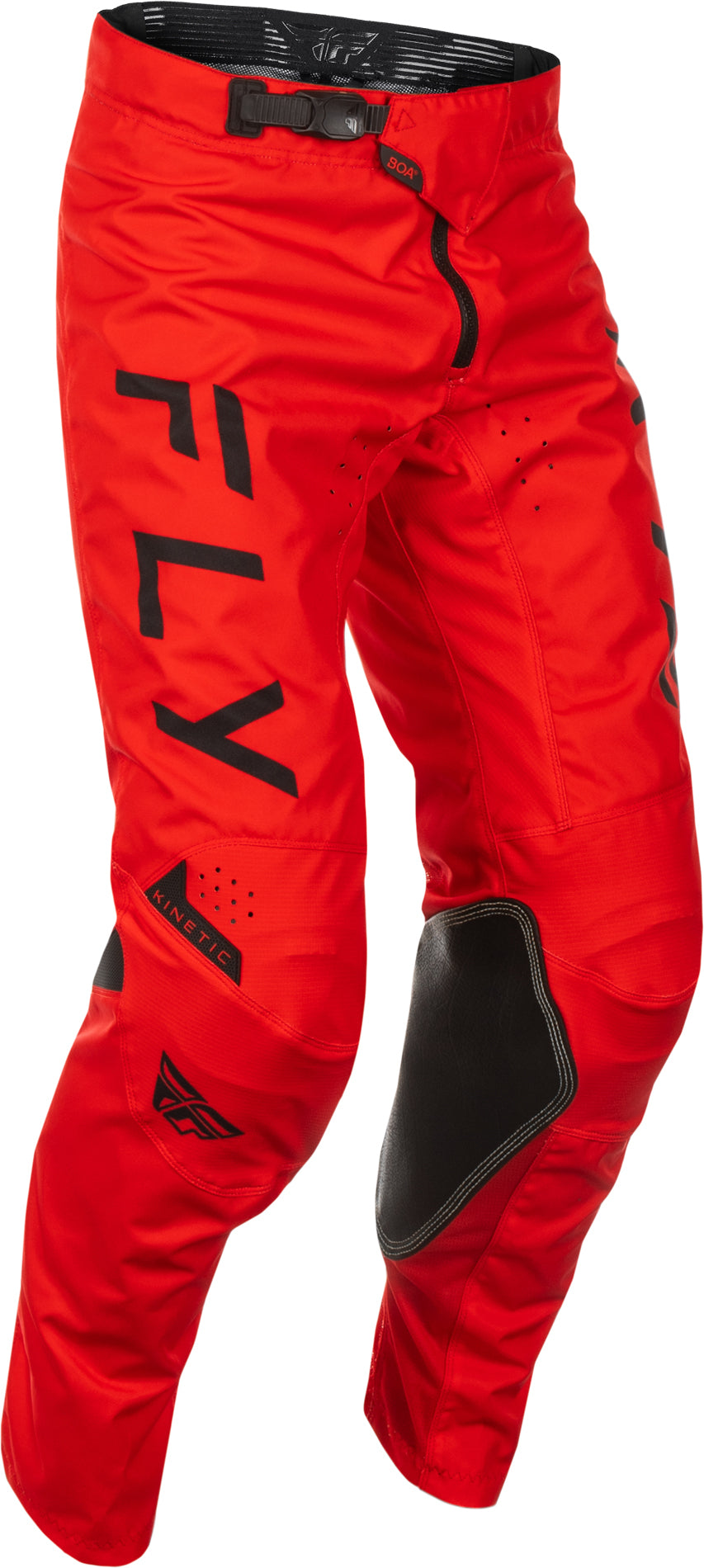 Fly Racing Kinetic Center Pants for Men, Size 30, Red and Black with Advanced Ventilation and Comfort Features