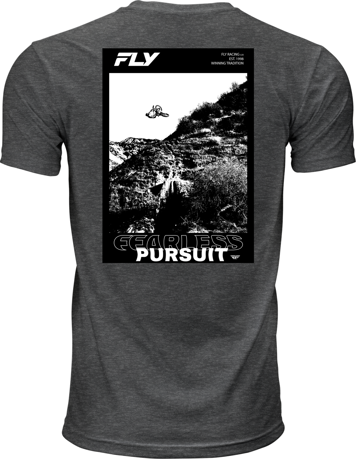 Fly Racing Fly Freeride Tee Grey Small - Comfortable Crew Neck T-Shirt for Motocross and Off-Road Vehicles