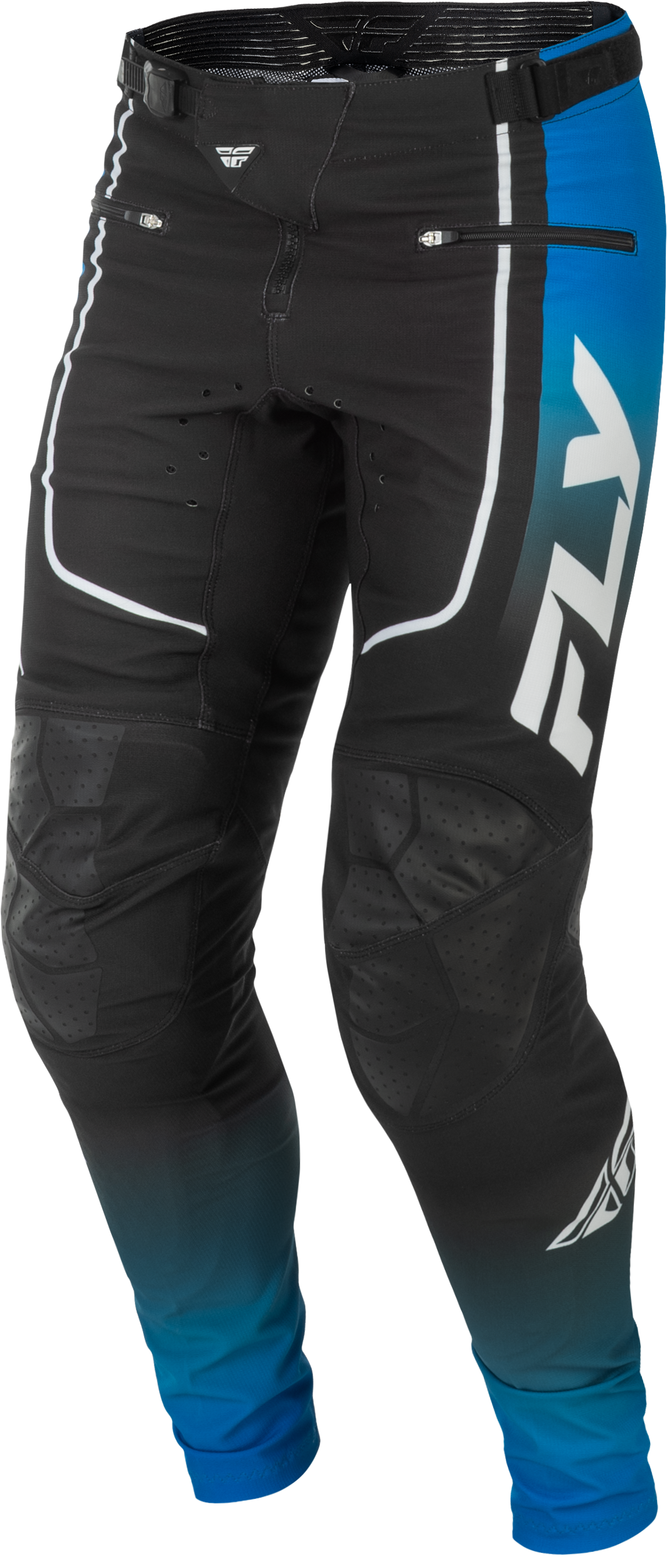 Fly Racing Youth Rayce Bicycle Pants for BMX and Mountain Biking - Size 18, Blue/Black/White