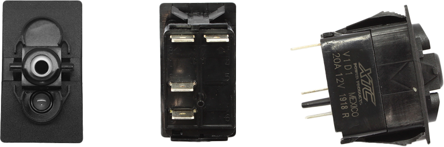XTC Power Products SW12-NB000000 Dash Switch Body Momentary Blue Bottom for UTVs and Off-Road Vehicles