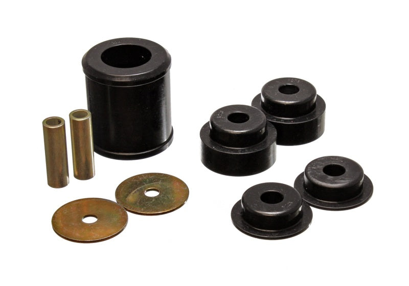 Energy Suspension 7.1119G Rear Differential Bushing Set for Nissan 350Z and Infiniti G35 – Black Polyurethane