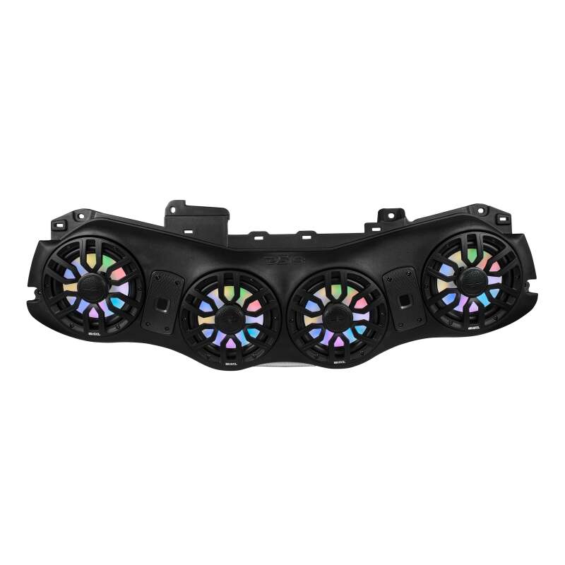 DS18 JL24-SBAR/BKLD Overhead Soundbar with Speakers and LEDs for Jeep JL, JLU, and JT 2024+ Models