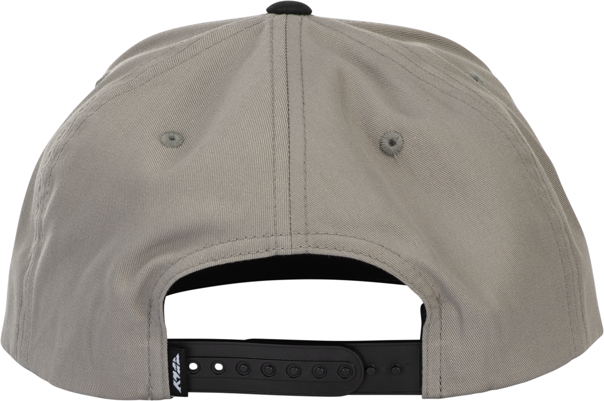Fly Racing Half Wing Hat Grey with Snapback Closure – Adjustable Curved Bill for Motorcycle and ATV Riders