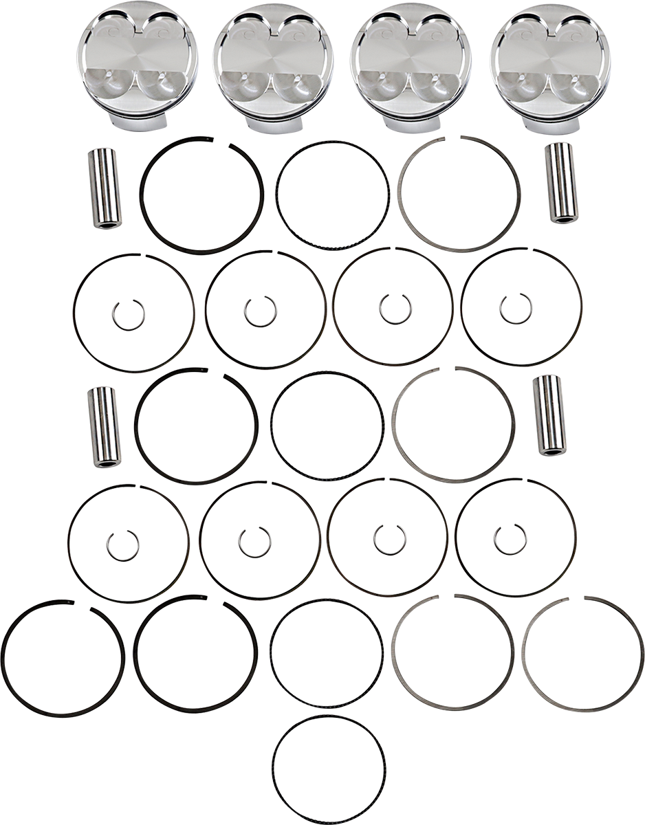 JE PISTONS Piston Kit - 80.00 mm - 11.5:1 CR - Yamaha 345193