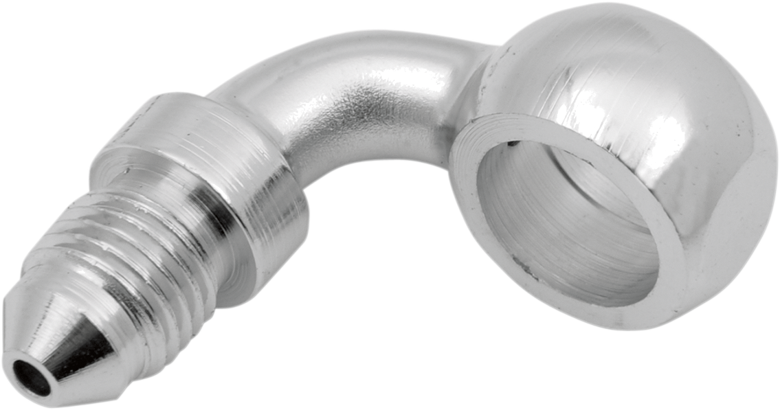 Drag Specialties Banjo Fitting - 7/16 inch - 90 Degree by Drag Specialties (Part 154) for Harley Davidson and Cruiser Motorcycles
