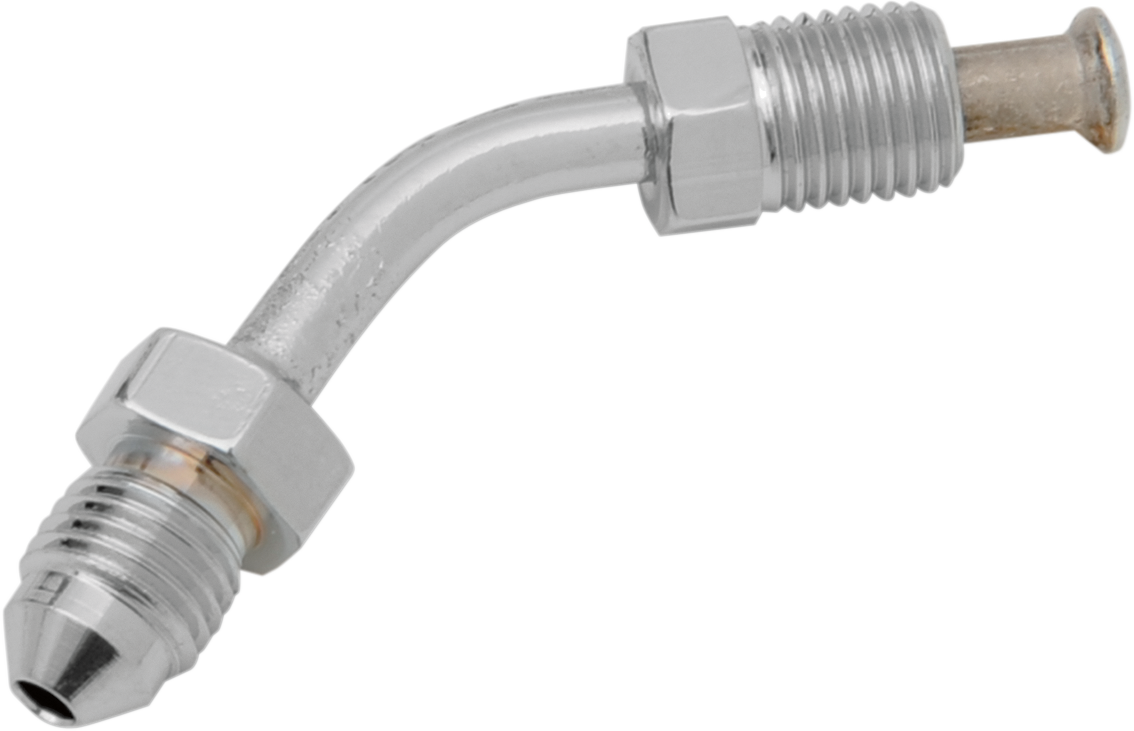 Drag Specialties #3 Male Fitting - 3/8-24 Inverted Flare 45° for Harley-Davidson and Cruiser Motorcycles