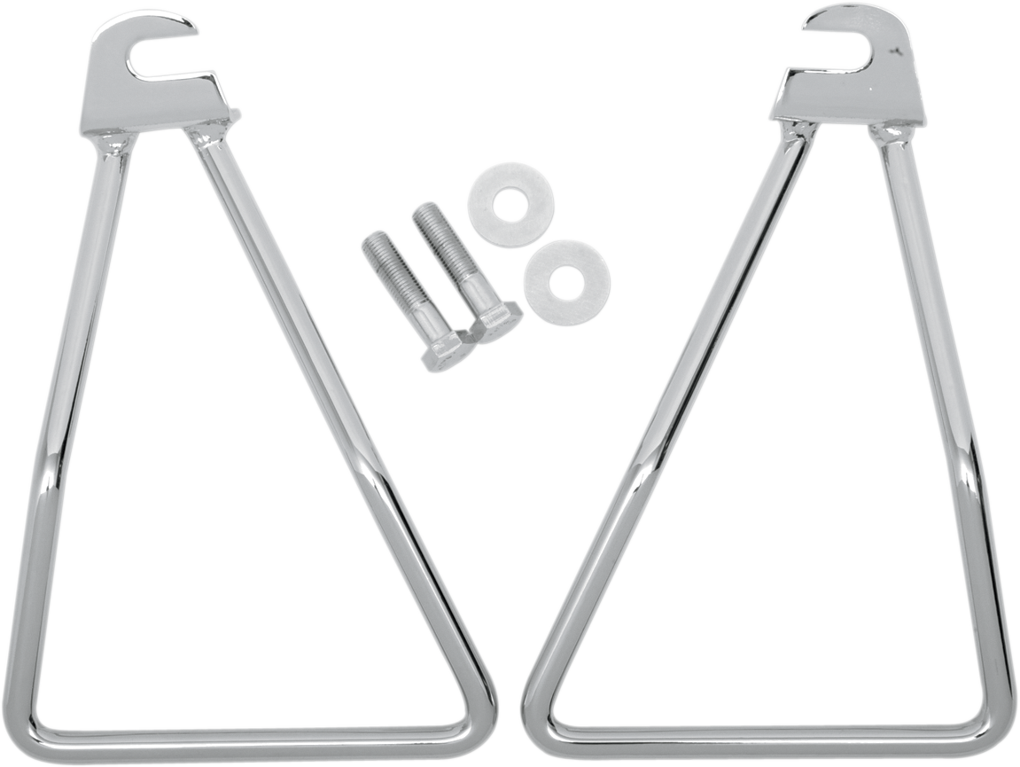 DRAG SPECIALTIES Saddlebag Support for Harley FL '58-'86 with Chrome Finish - Part 77-0047