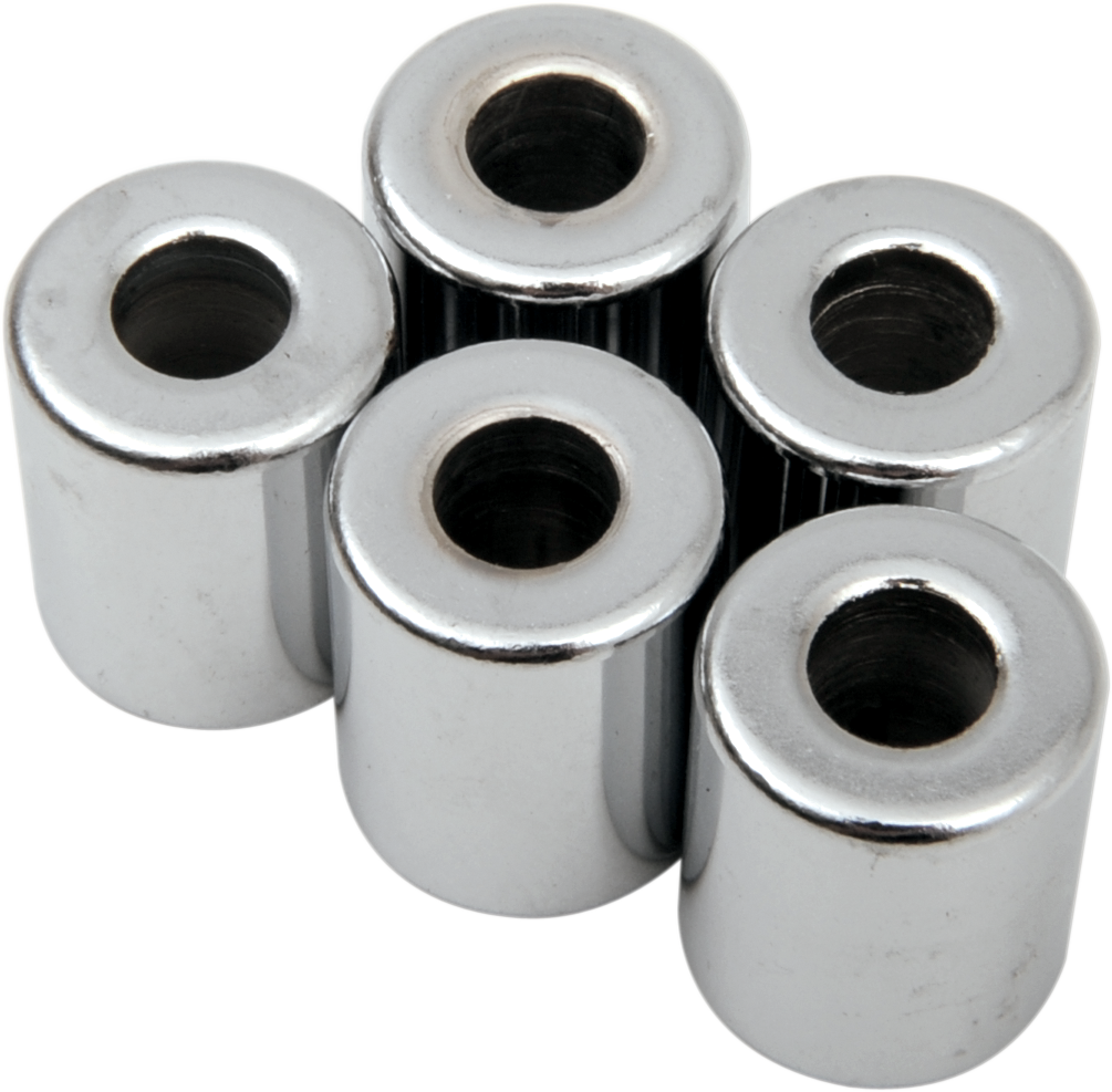 Drag Specialties MPB505 Chrome Spacer Kit for Harley-Davidson Motorcycles (1/4" x 5/8" x 3/4")