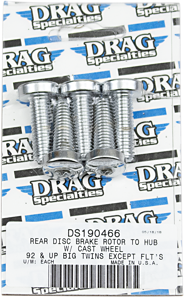 DRAG SPECIALTIES MK307 Rear Cast Rotor Mounting Kit for Harley-Davidson Motorcycles
