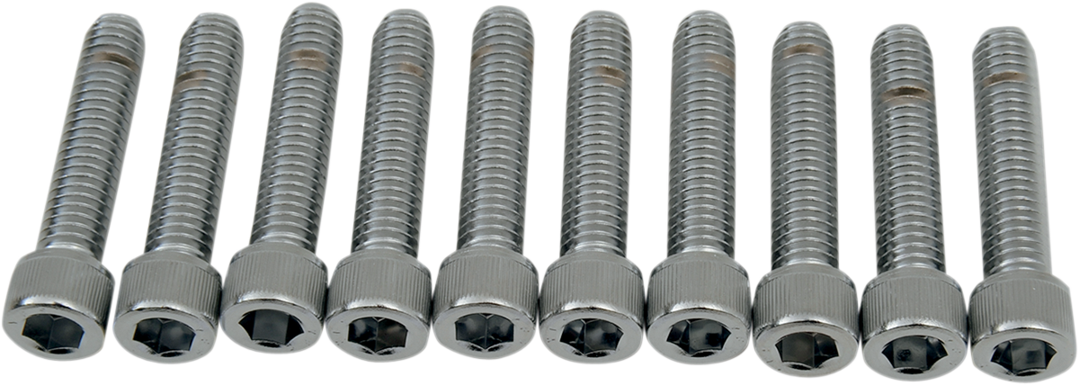 Drag Specialties MPB219 Coarse-Thread Socket-Head Knurled Bolts for Harley-Davidson and Custom Motorcycles, 5/16-18 x 1-1/2 inches