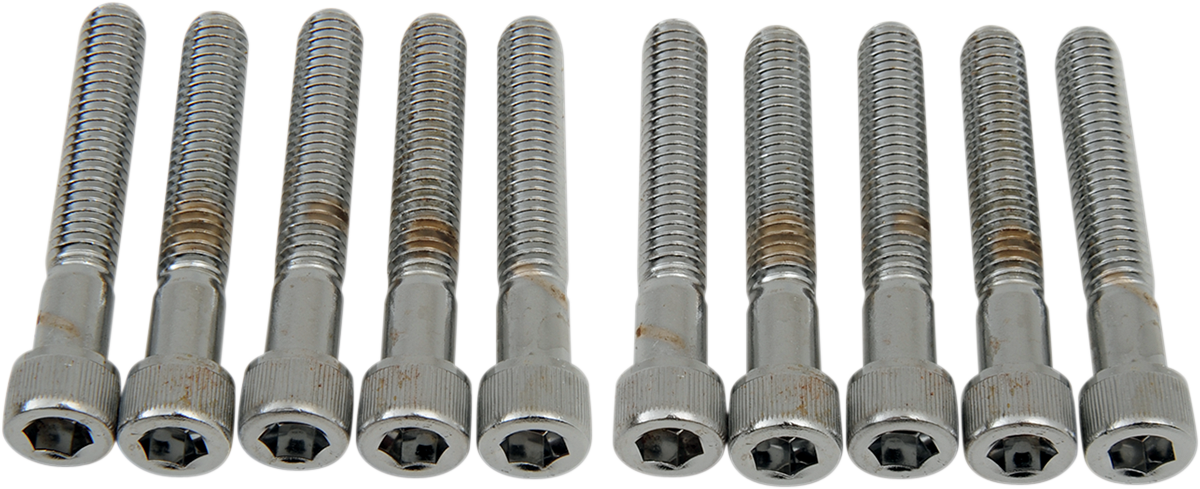 DRAG SPECIALTIES MPB221 Coarse-Thread Socket-Head Bolts, 5/16-18 x 2 inch, Pack of 10, Fits Harley-Davidson Motorcycles