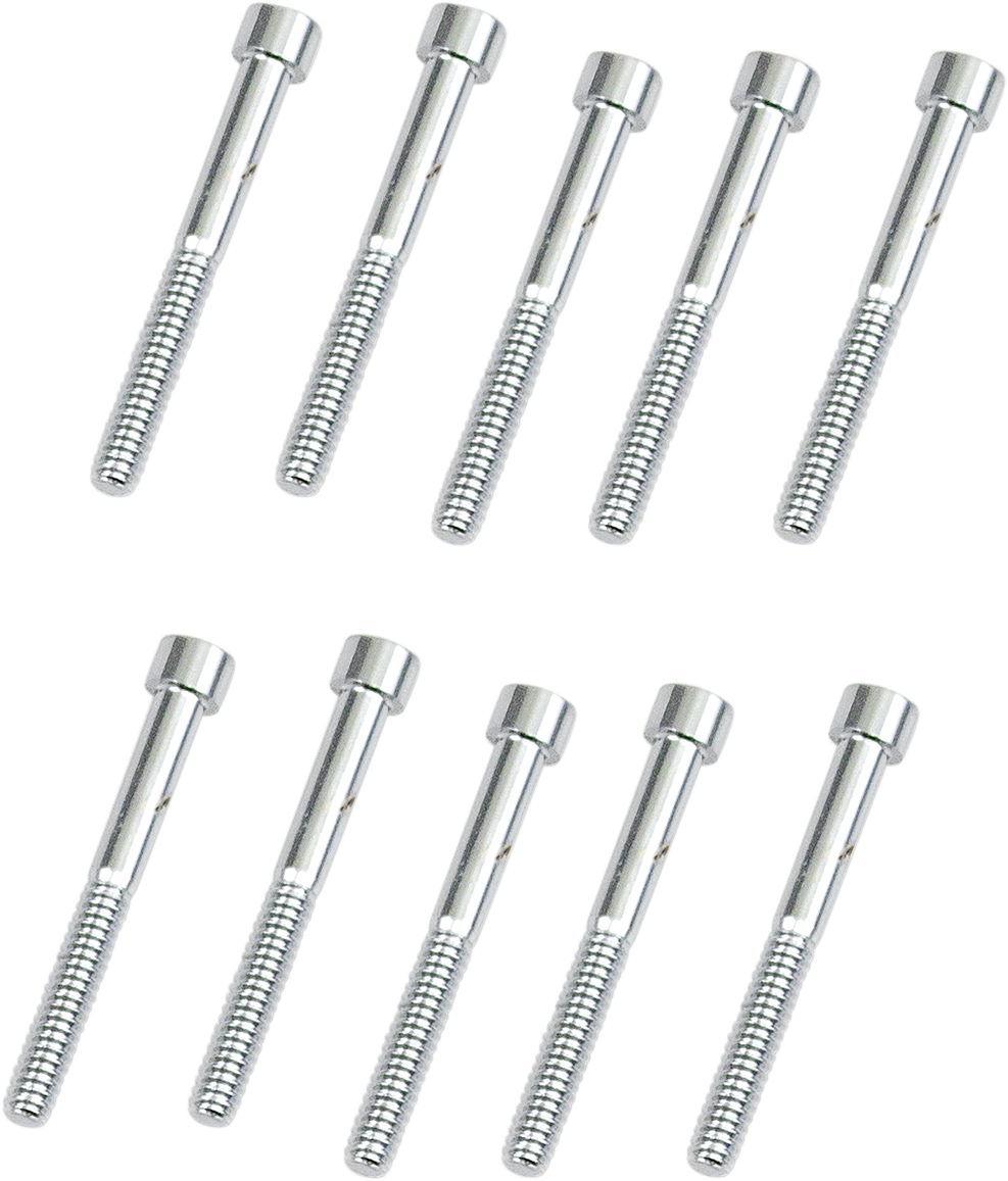 DRAG SPECIALTIES MPB198S Replacement Socket-Head Bolts for Harley-Davidson Motorcycles - 10 Pack