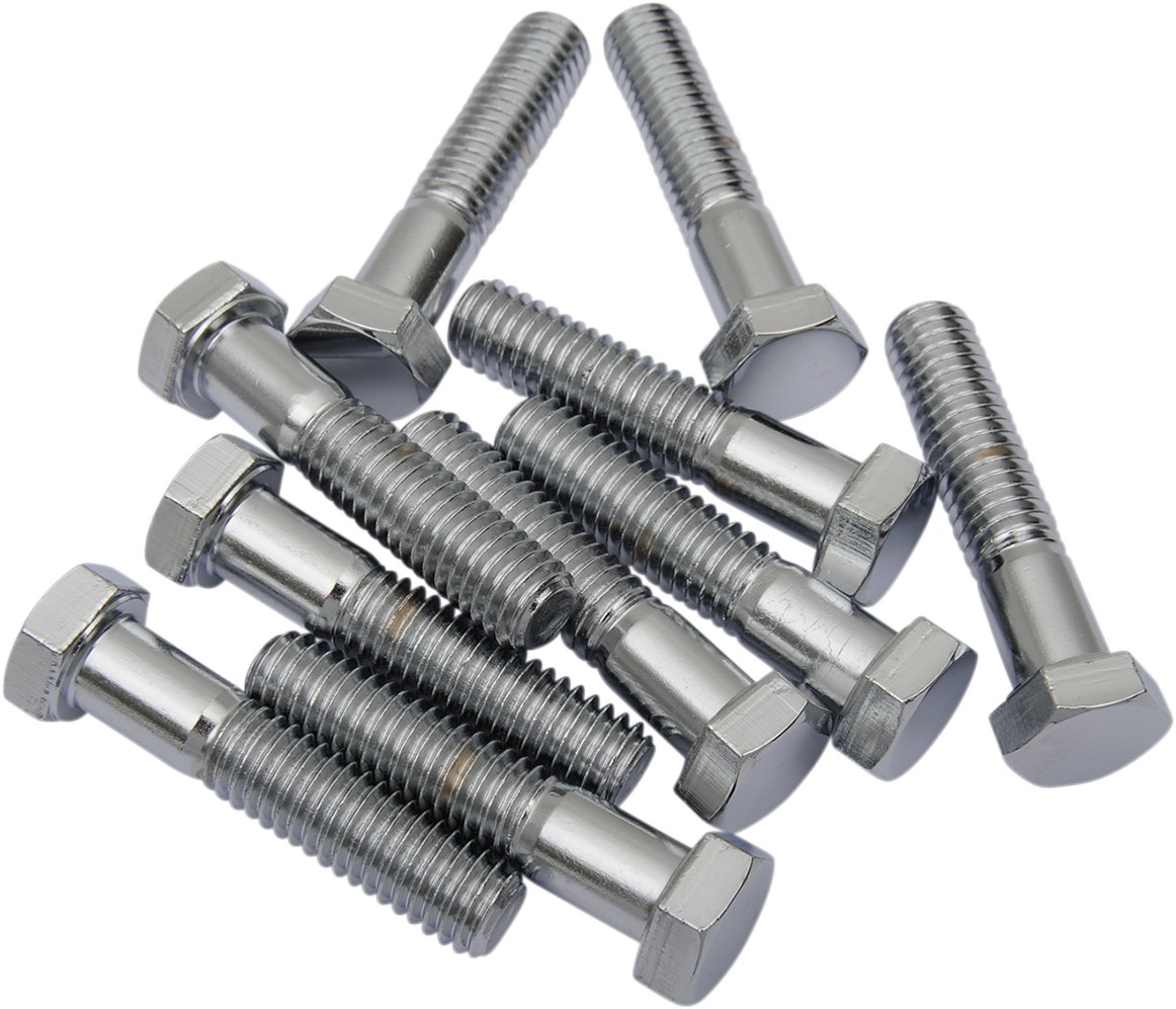 DRAG SPECIALTIES Hex-Head Bolts - Chrome 3/8"-16 x 1-3/4" - MPB135 for Harley-Davidson and Custom Motorcycles