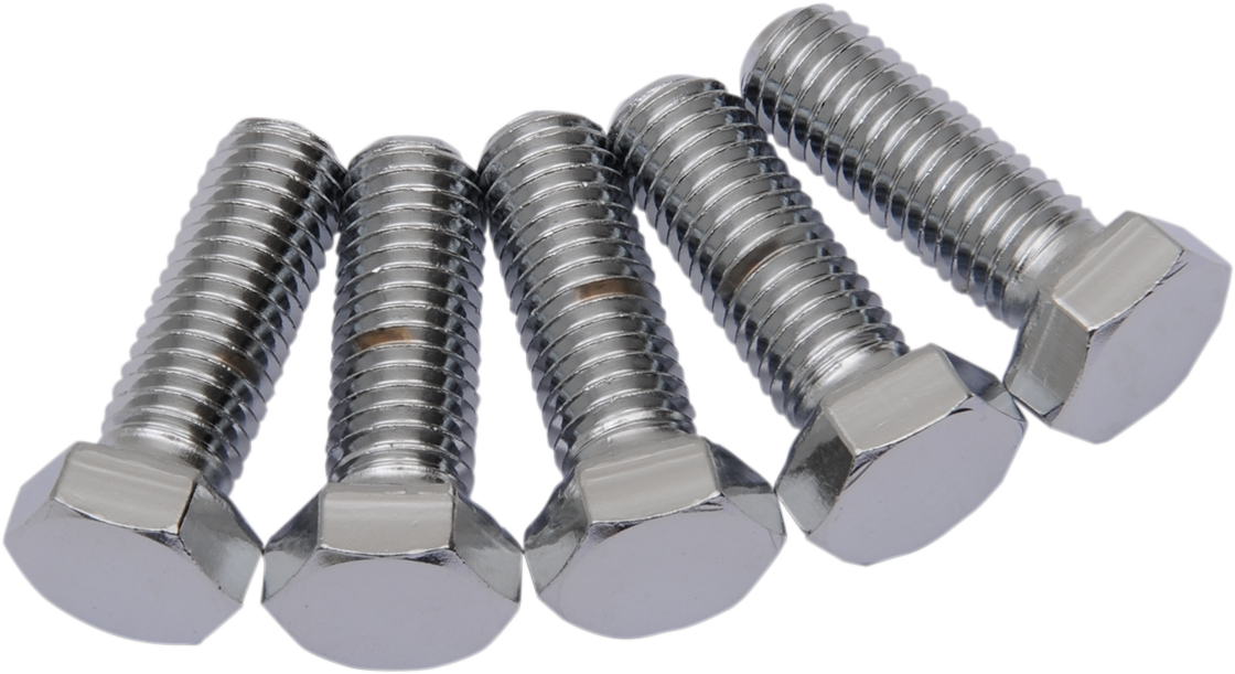 Drag Specialties Chrome Hex-Head Bolts - 1/2"-13 x 2" (MPB675) for Harley-Davidson and Cruiser Motorcycles