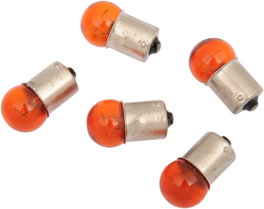 DRAG SPECIALTIES Amber Globe Bulb - Part 20-6589AB-BC202 for Harley Davidson Motorcycles