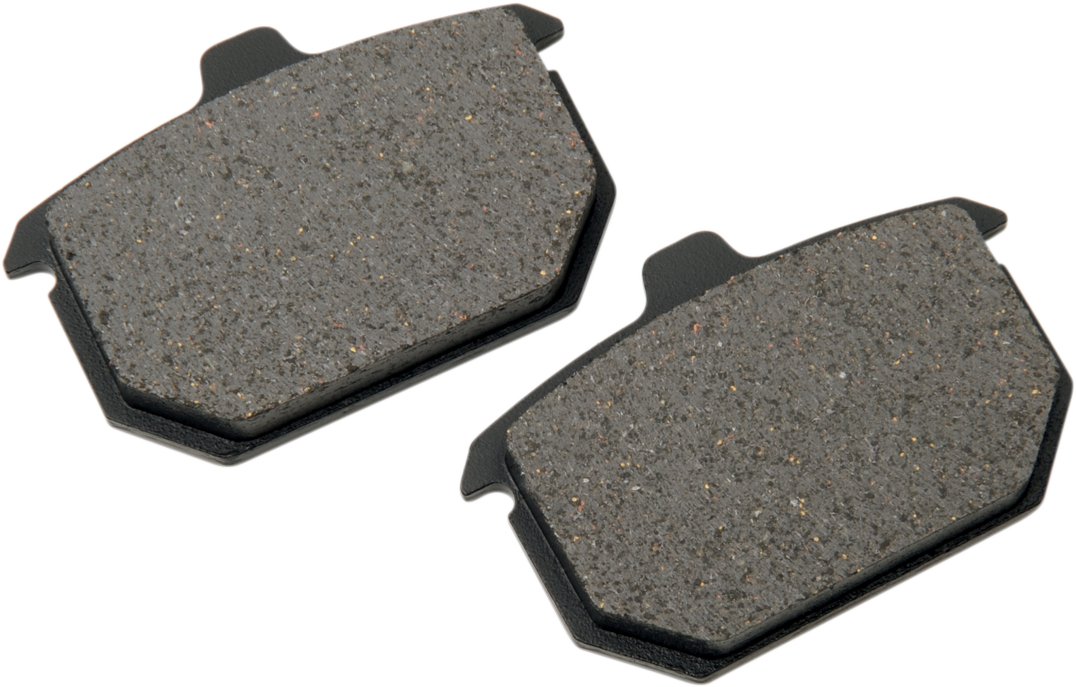 DRAG SPECIALTIES Organic Brake Pads for Harley-Davidson - Part #16-0910SCP, Compatible with Harley Models from the 1970s to Present