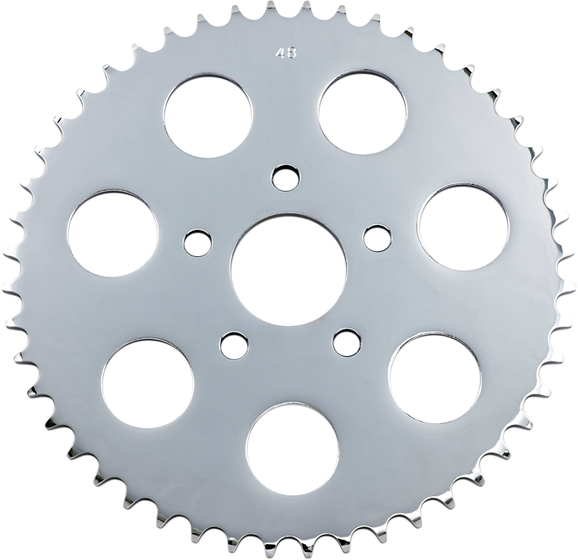 DRAG SPECIALTIES 48 Tooth Chrome Rear Sprocket 19366-BX20 for Harley-Davidson Motorcycles