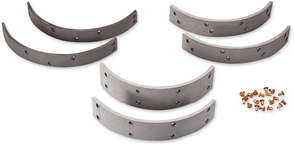 Drag Specialties Front Brake Linings and Rivets Kit for Harley Davidson Touring Models 1984-2013 Part 06-0121SCP-SC7