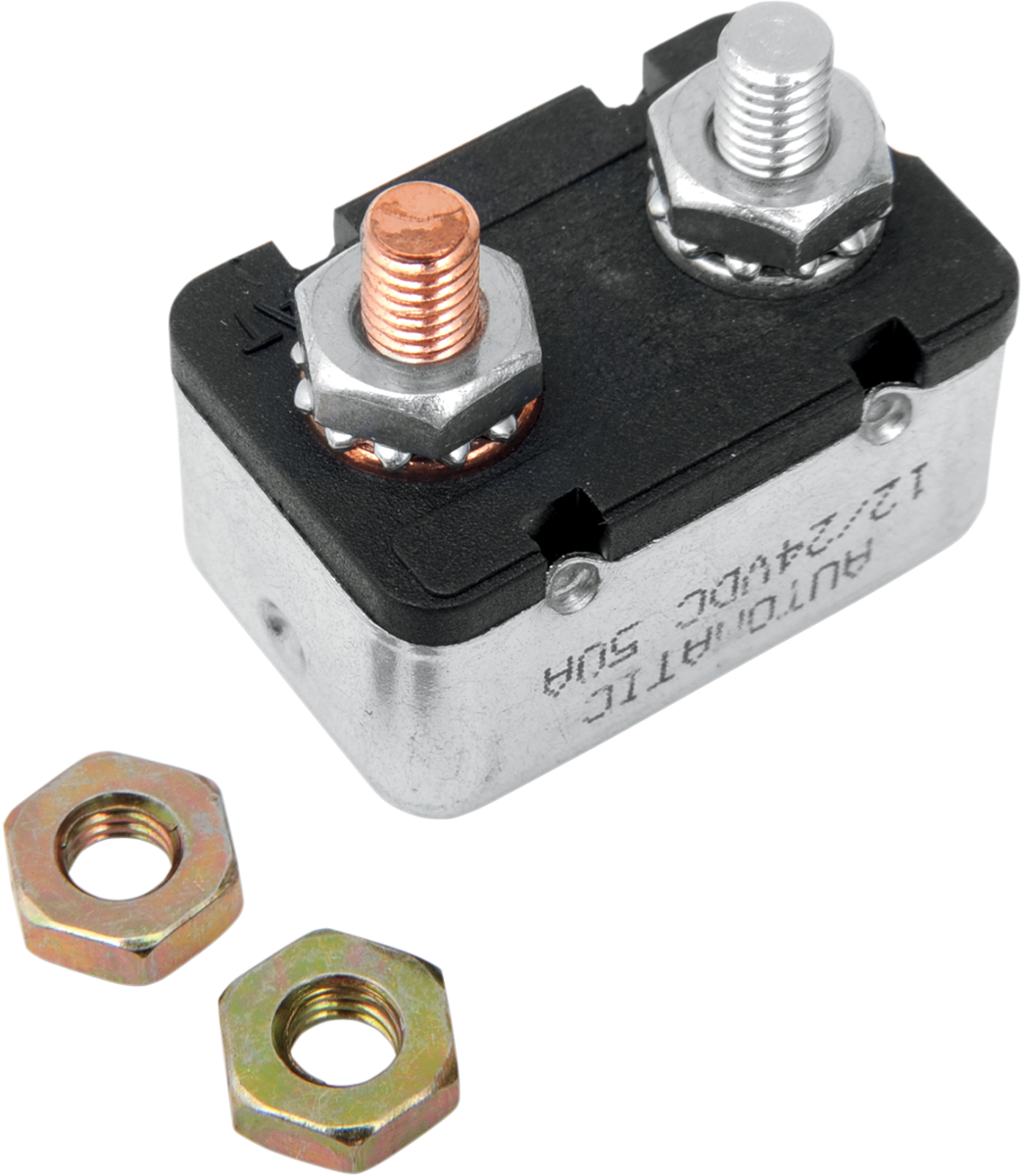 DRAG SPECIALTIES 50A Circuit Breaker MC-DRAG018 for Harley Davidson Motorcycles