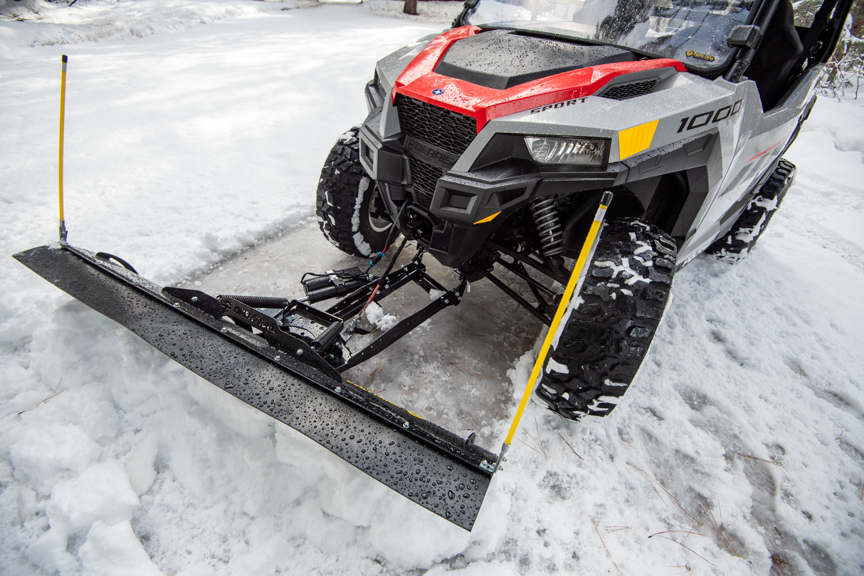 Open Trail 66-Inch Straight Snow Blade with Steel Wear Bar for UTVs and ATVs