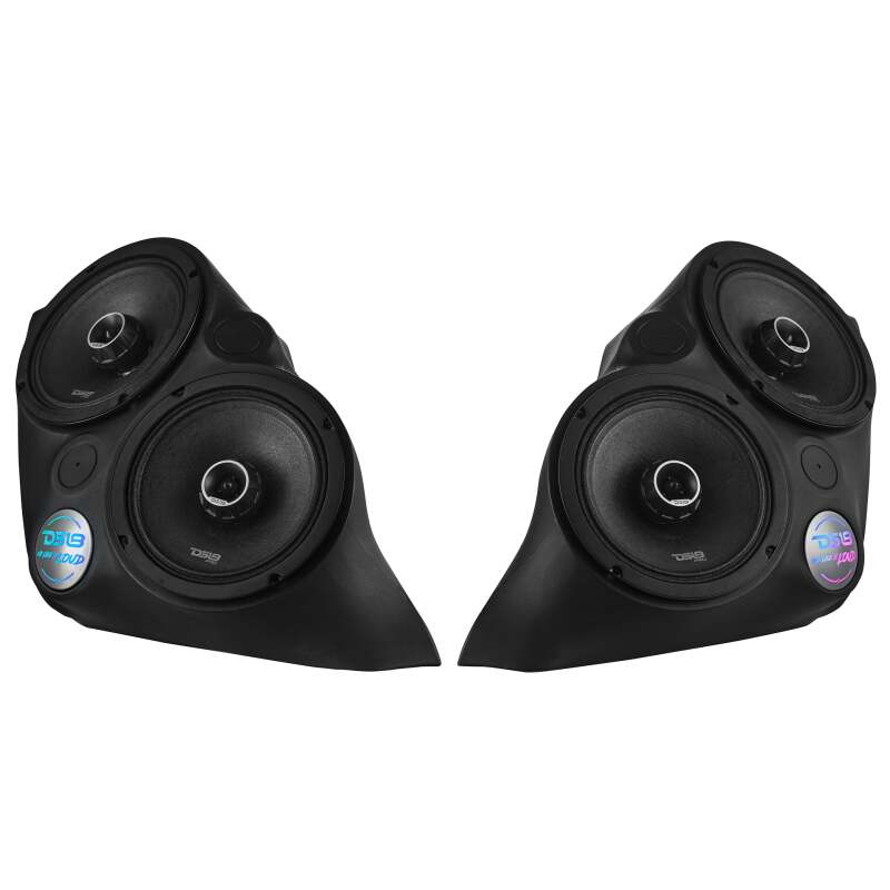 DS18 SLG-F82 Front Fender Dual 8-inch Speaker Enclosure with LED for Polaris Slingshot 2015+