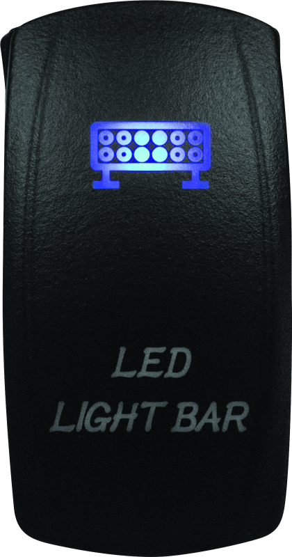 DragonFire Racing Lighted Switch LED Light Bar On/Off Blue - Part #521383