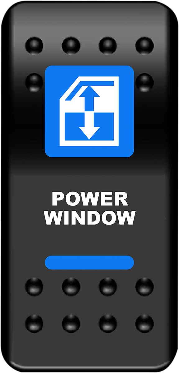MOOSE OFFROAD Rocker Switch - Power Window - Blue WIN-PWR