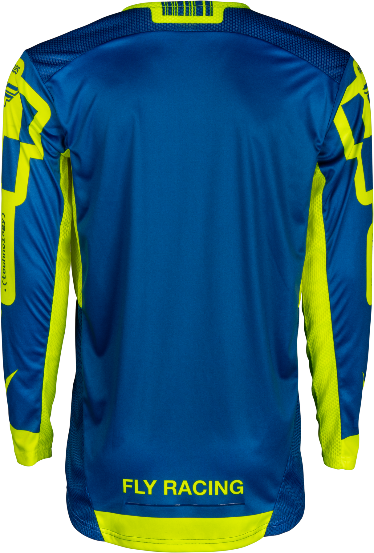 Fly Racing Lite Lancer Jersey Navy/Hi Vis Medium - Lightweight Motorcycle Riding Jersey with Advanced Ventilation for Off-Road and On-Rock Riding