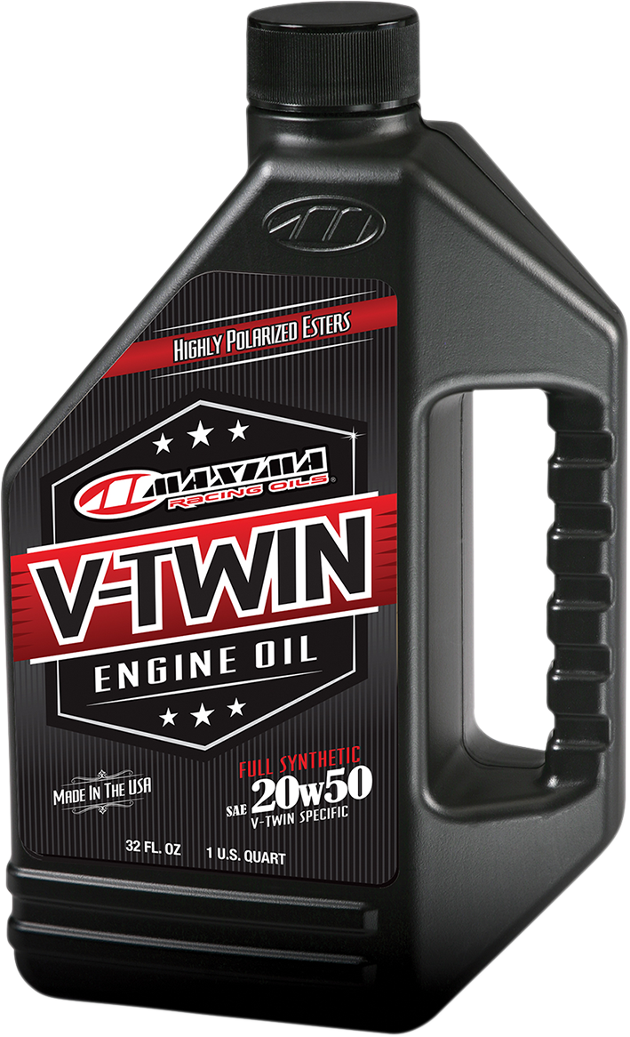 MAXIMA RACING OIL V-Twin Synthetic Oil - 20W-50 - 1 U.S. quart 30-11901