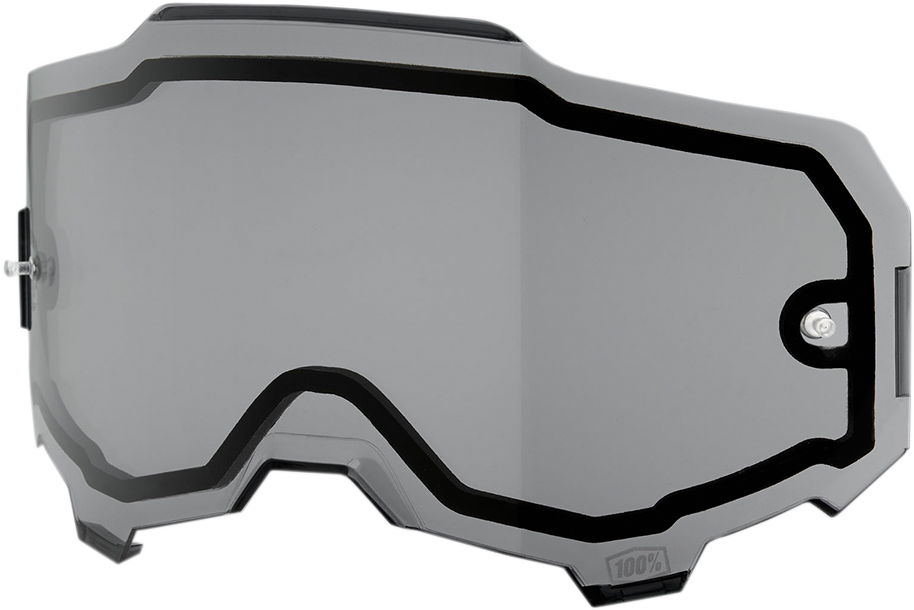100% Armega Dual Lens Smoke Part Number 59051-00002 – Replacement Impact-Resistant Goggle Lens for ATV, MX, and Off-Road Riding