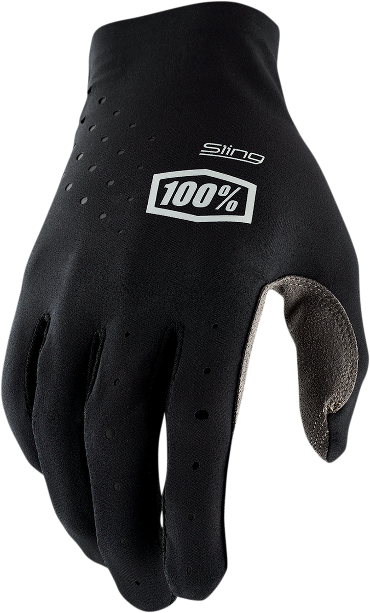 100% Sling MX Gloves - Black, Medium - Perfect Fit for Motocross and Off-Road Vehicles