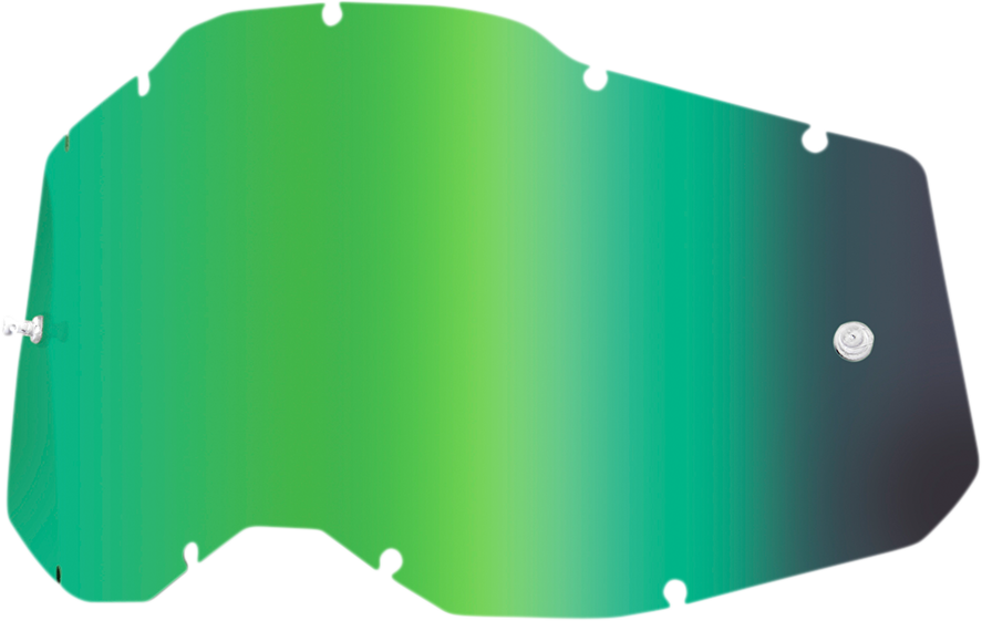 100% Accuri 2 / Racecraft 2 / Strata 2 Green Mirror Lens - Part 59078-00003 for Motorcycle Helmets