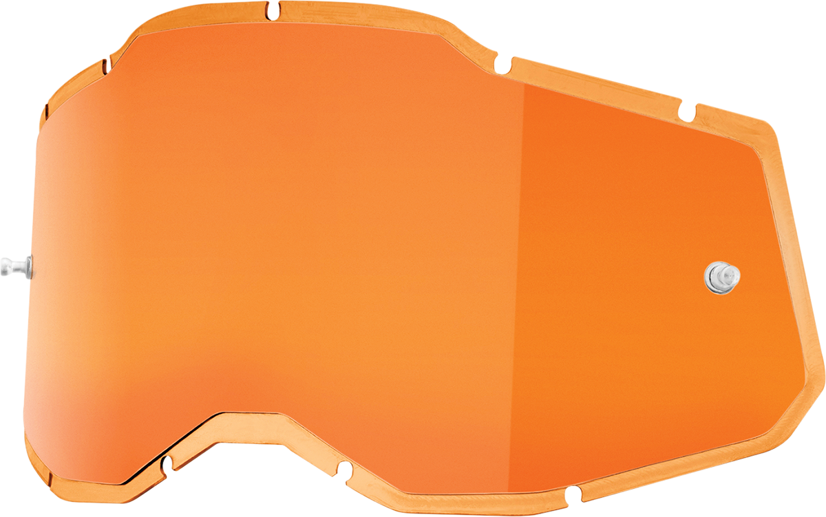 100% Accuri 2 / Racecraft 2 / Strata 2 Lens - Injected Persimmon Part 59092-00002 for ATV, Motorcycle, and Off-Road Vehicles
