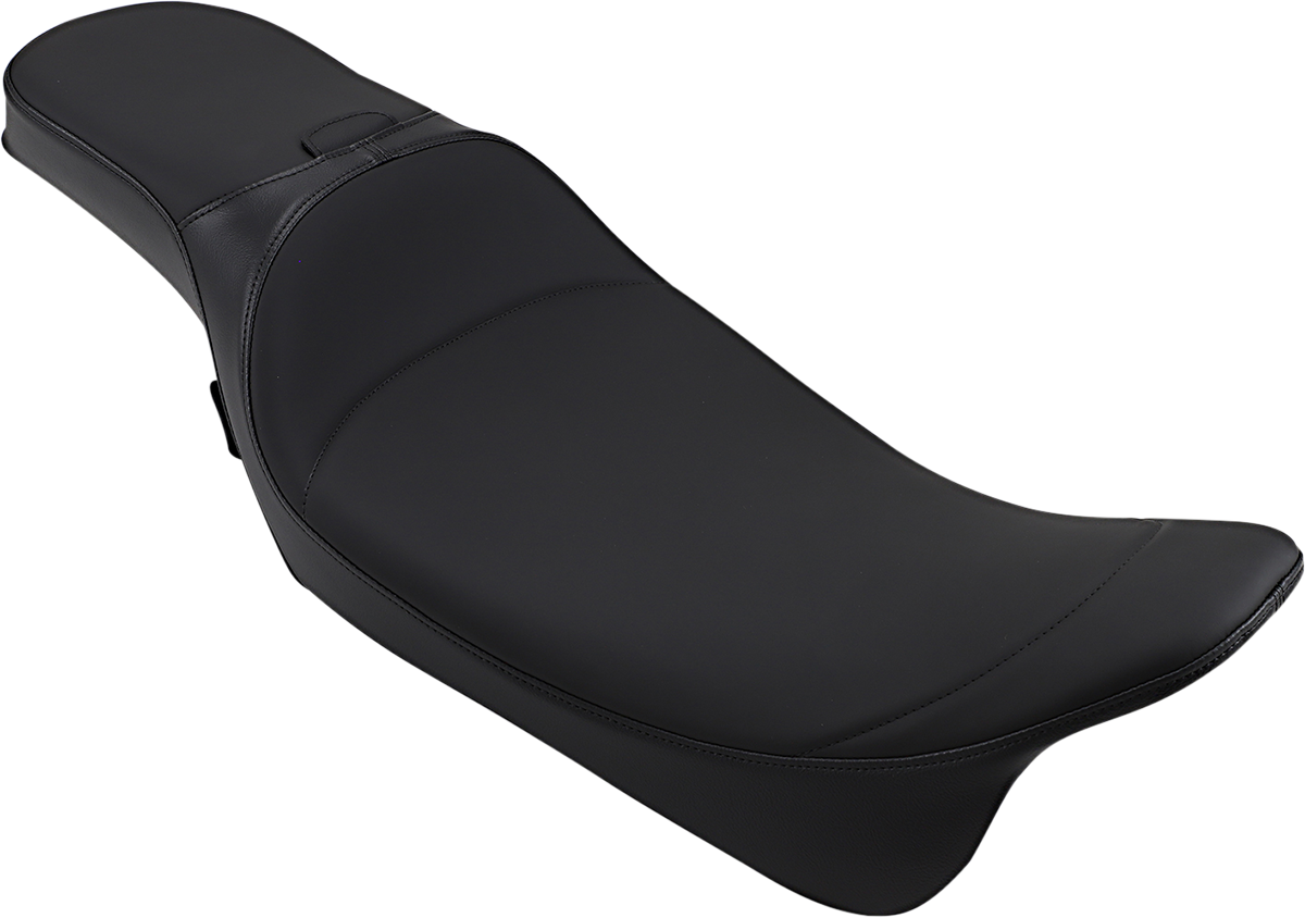 DRAG SPECIALTIES SEATS Extended Reach Predator Seat for Harley FL '08-'24 with Mild Stitched Finish and Backrest Receptacle - Part Number 0801-1005