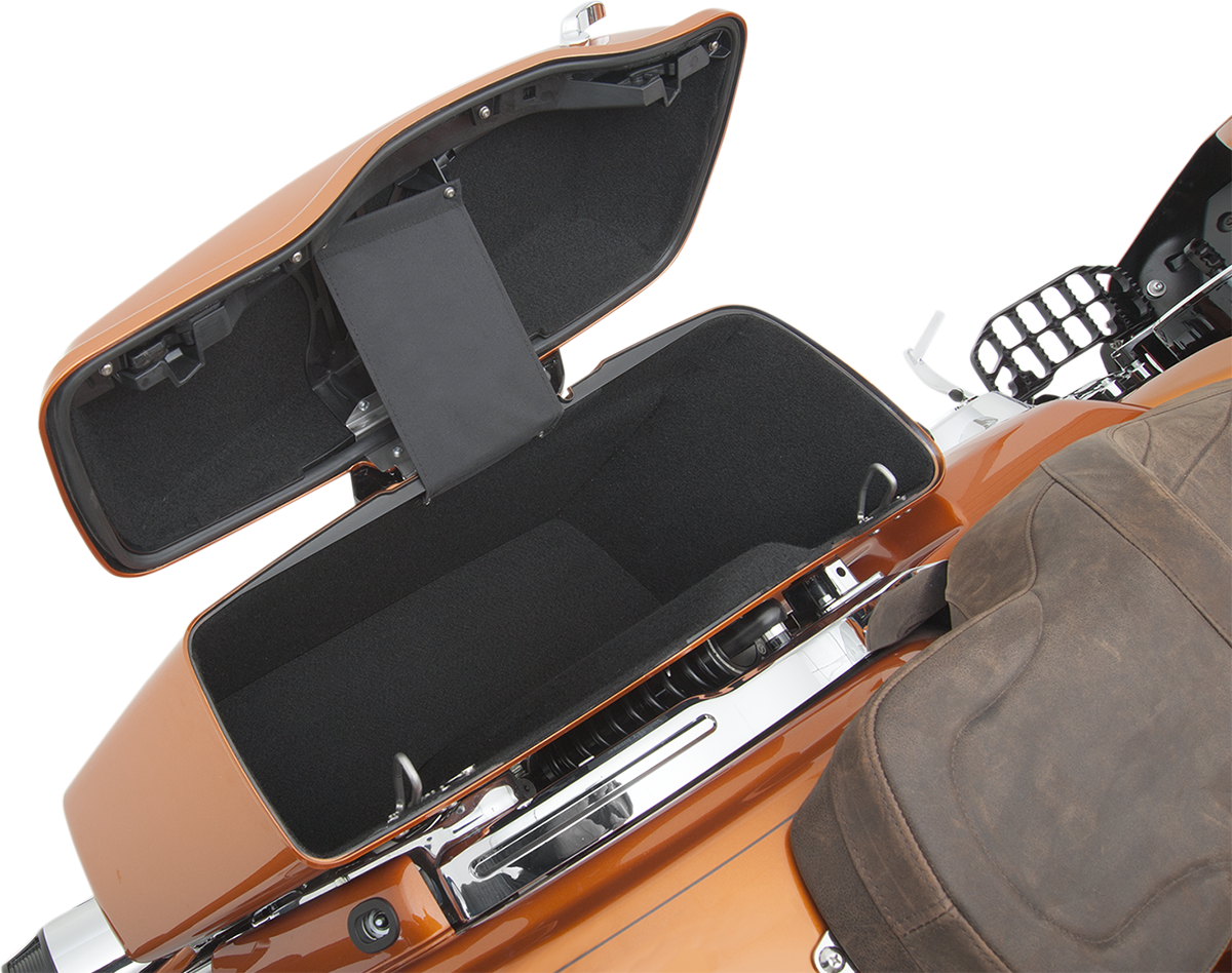 Drag Specialties Seats Saddlebag Lining Kit for FL 2014-2022 with Hard OEM Saddlebags - Black Part 3501-0943