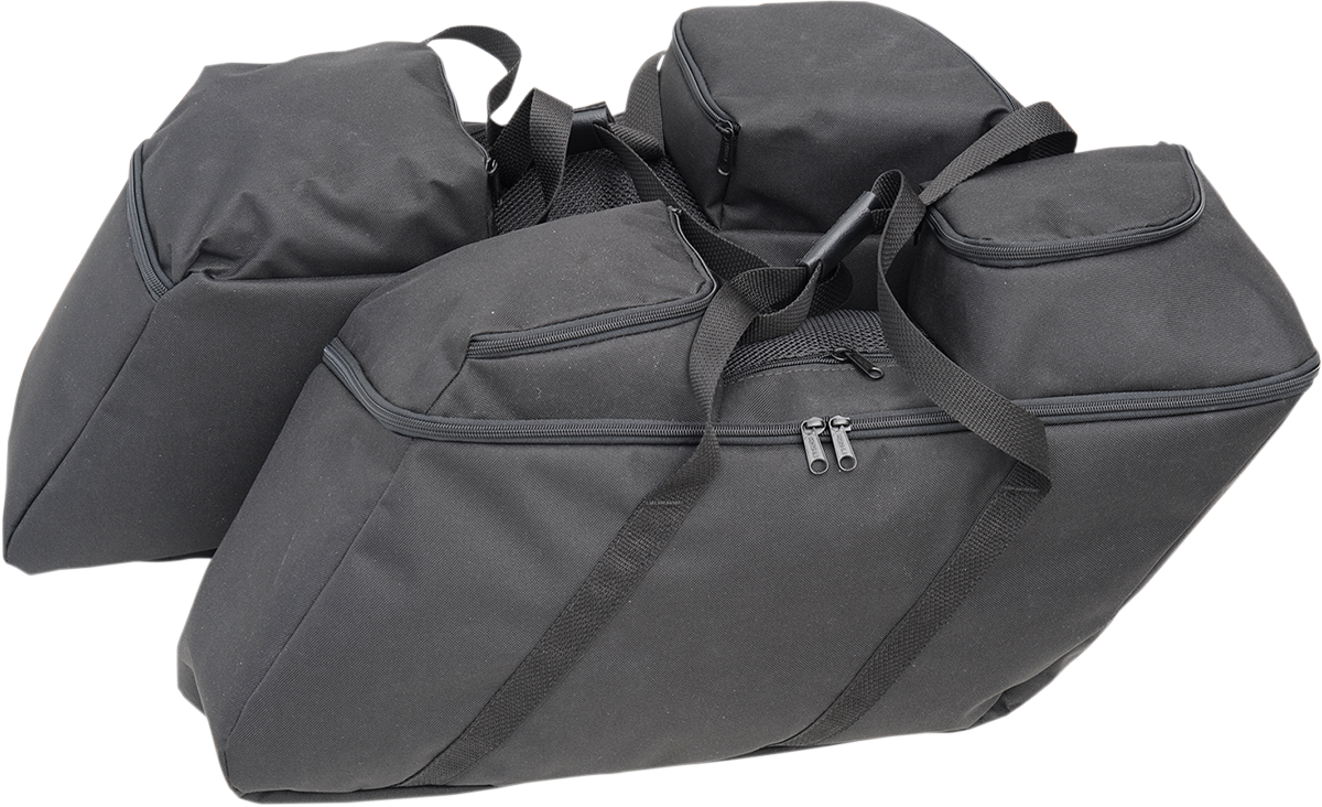 DRAG SPECIALTIES SEATS Saddlebag Liners for Harley FL 2014-2022, Black - Part 3501-0942