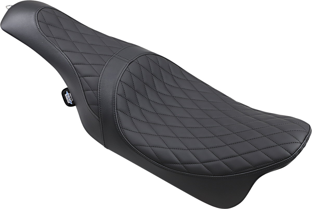 DRAG SPECIALTIES SEATS Caballero Seat with Solar Reflective Leather and Diamond Stitch for Harley-Davidson FL Models '08-'23 | Part #0801-1003
