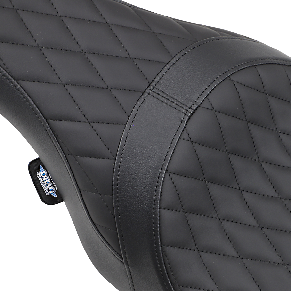 DRAG SPECIALTIES SEATS Caballero Seat with Solar Reflective Leather and Diamond Stitch for Harley-Davidson FL Models '08-'23 | Part #0801-1003