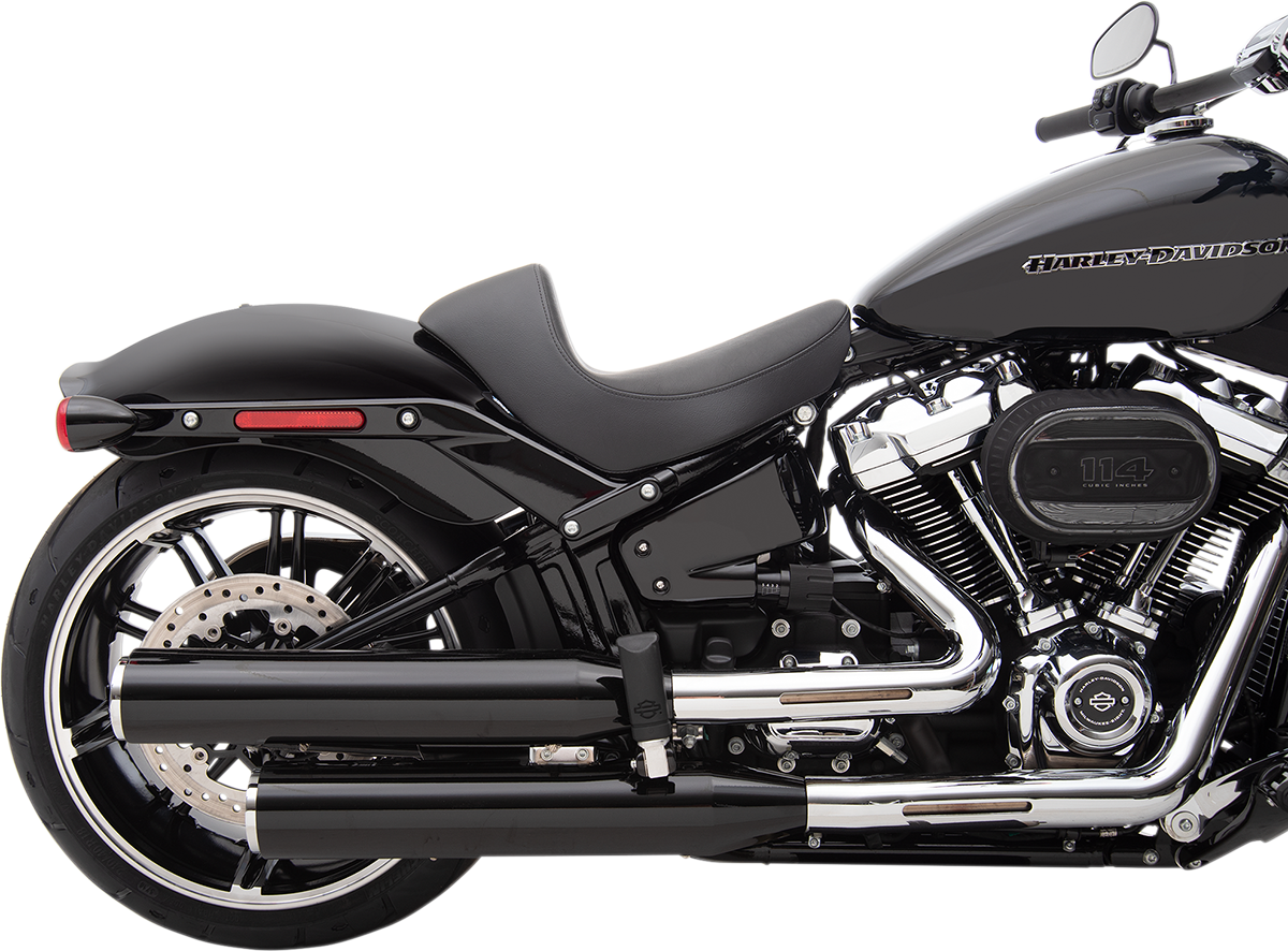 Drag Specialties Seats EZ-Solo Seat for Harley FXBR/S '18-'20 with Solar-Reflective Leather - Part 0802-1271