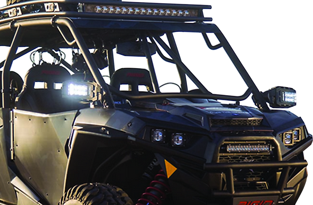 RIGID INDUSTRIES Mirrors - Reflect Series Lights - Side View - Rectangle - Black - Pair 64011