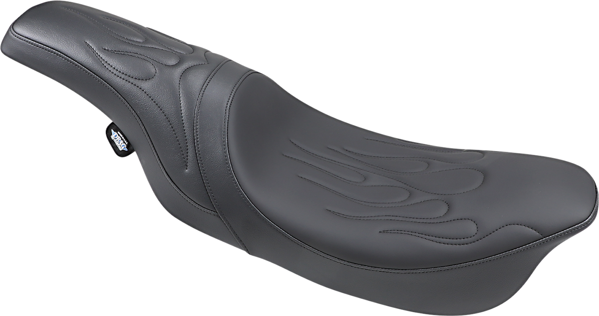 Drag Specialties Seats Predator Seat with Flame Stitching for Harley FLHR/FLHX 1997-2007 - Part #0801-0213