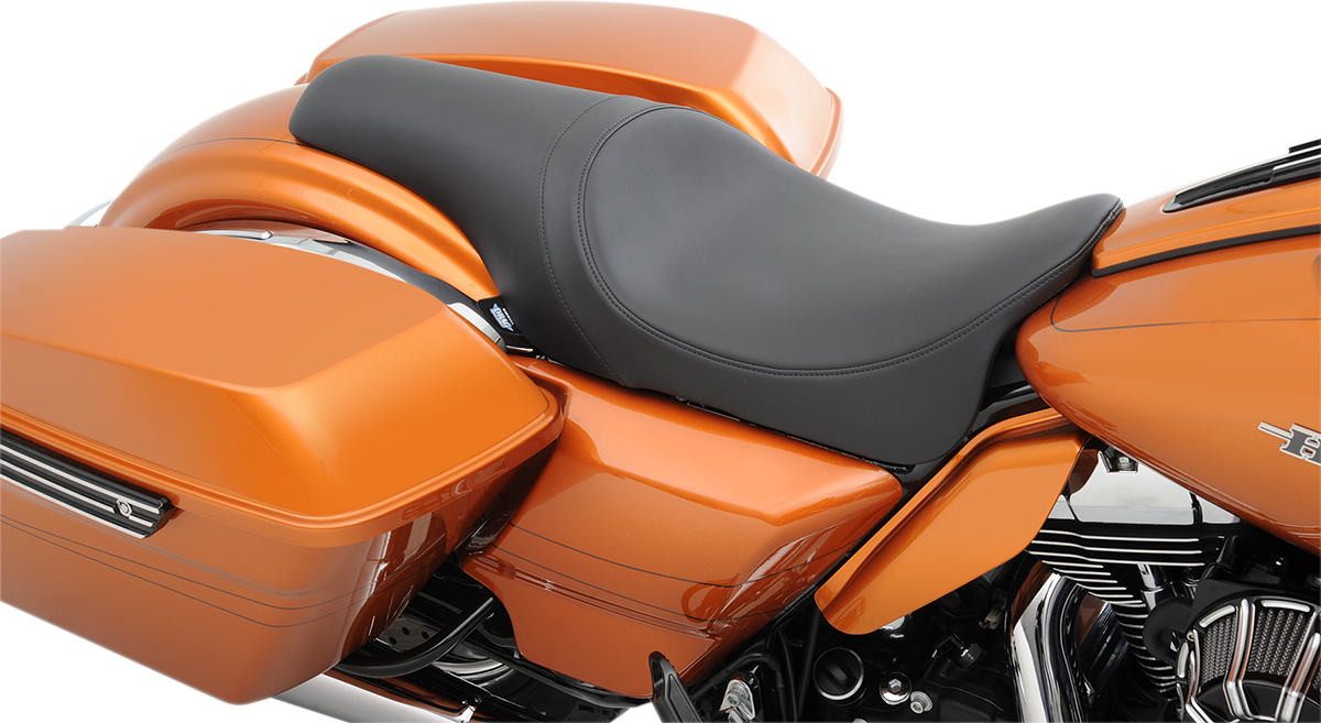 DRAG SPECIALTIES SEATS Predator Seat - Smooth for Harley FL 2008-2023 with Custom Foam and ABS Base