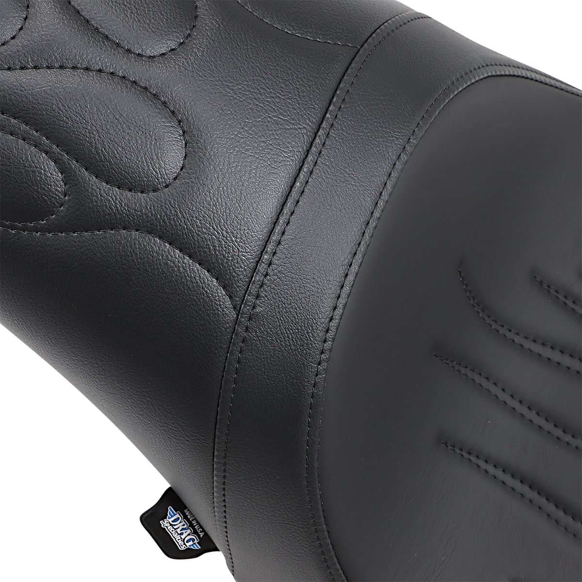 Drag Specialties Seats Predator Flame Stitched Seat for Harley FL/FX 2000-2017 - Part #0802-0468
