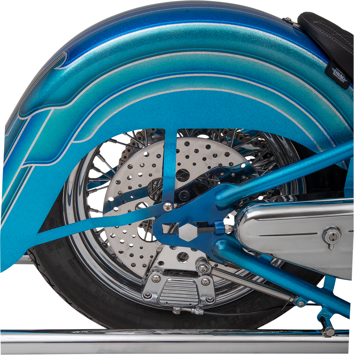 Drag Specialties Rear 11.5-inch Drilled Brake Rotor for Harley-Davidson - Part 060171ASP-BC648