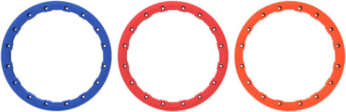 AMS Beadlock Ring Replacement for Roll'n 106 Wheels - 14 Inch Blue - Part Number 14B03