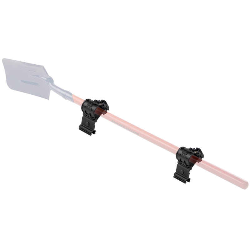 ARB BASE Rack Shovel Holder with Dovetail Extrusion for Secure Mounting of Shovels and Spades