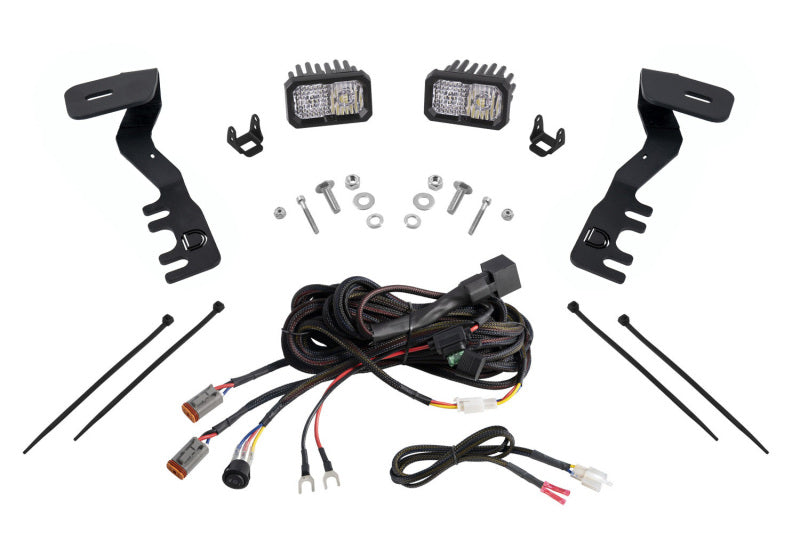 Diode Dynamics Stage Series 2in LED Ditch Light Kit for 2024+ Toyota Tacoma- Sport White Combo